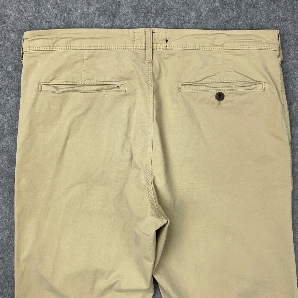 American Eagle Pants Mens 34x34 Tan Khaki Relaxed Straight Chino Cotton Classic - Picture 9 of 12